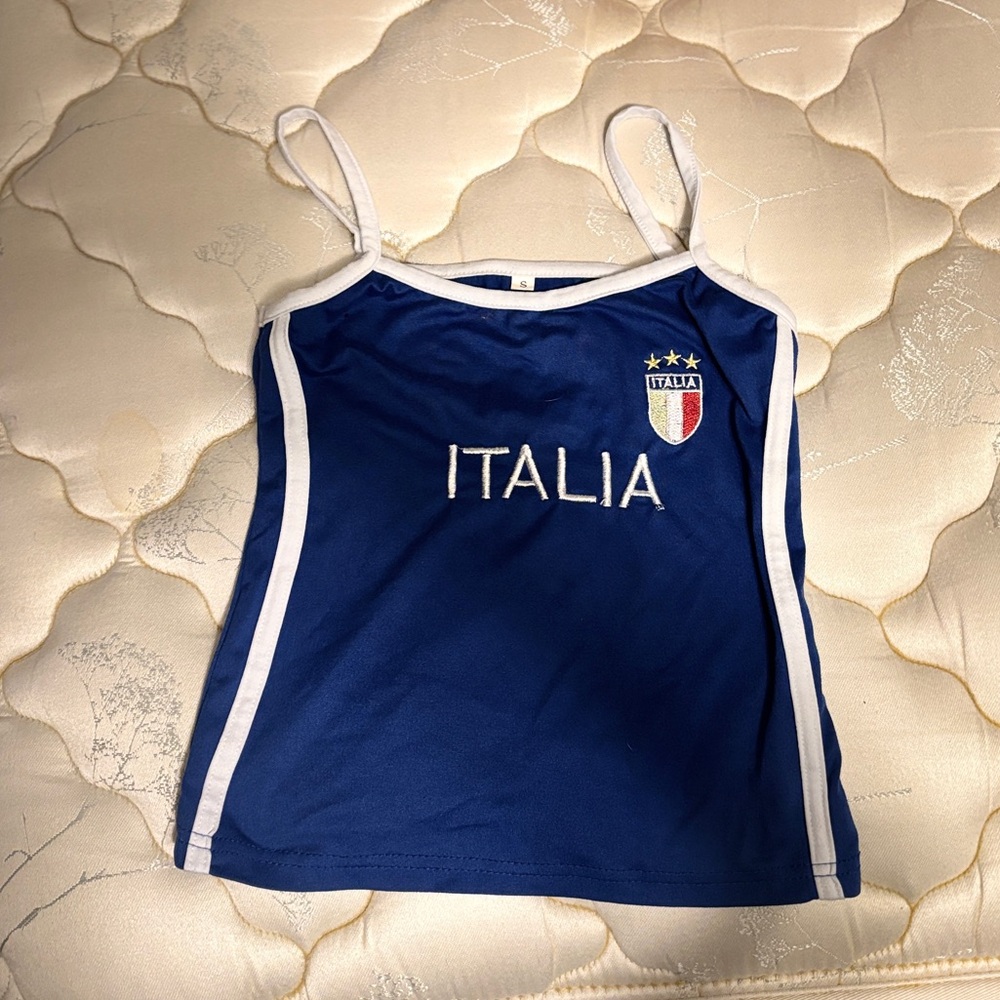 Blue Italia Tank Top